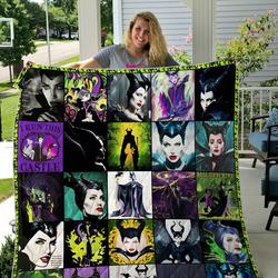 Maleficent All Season Plus Size Quilt Blanket Ver 25 and Home Decor