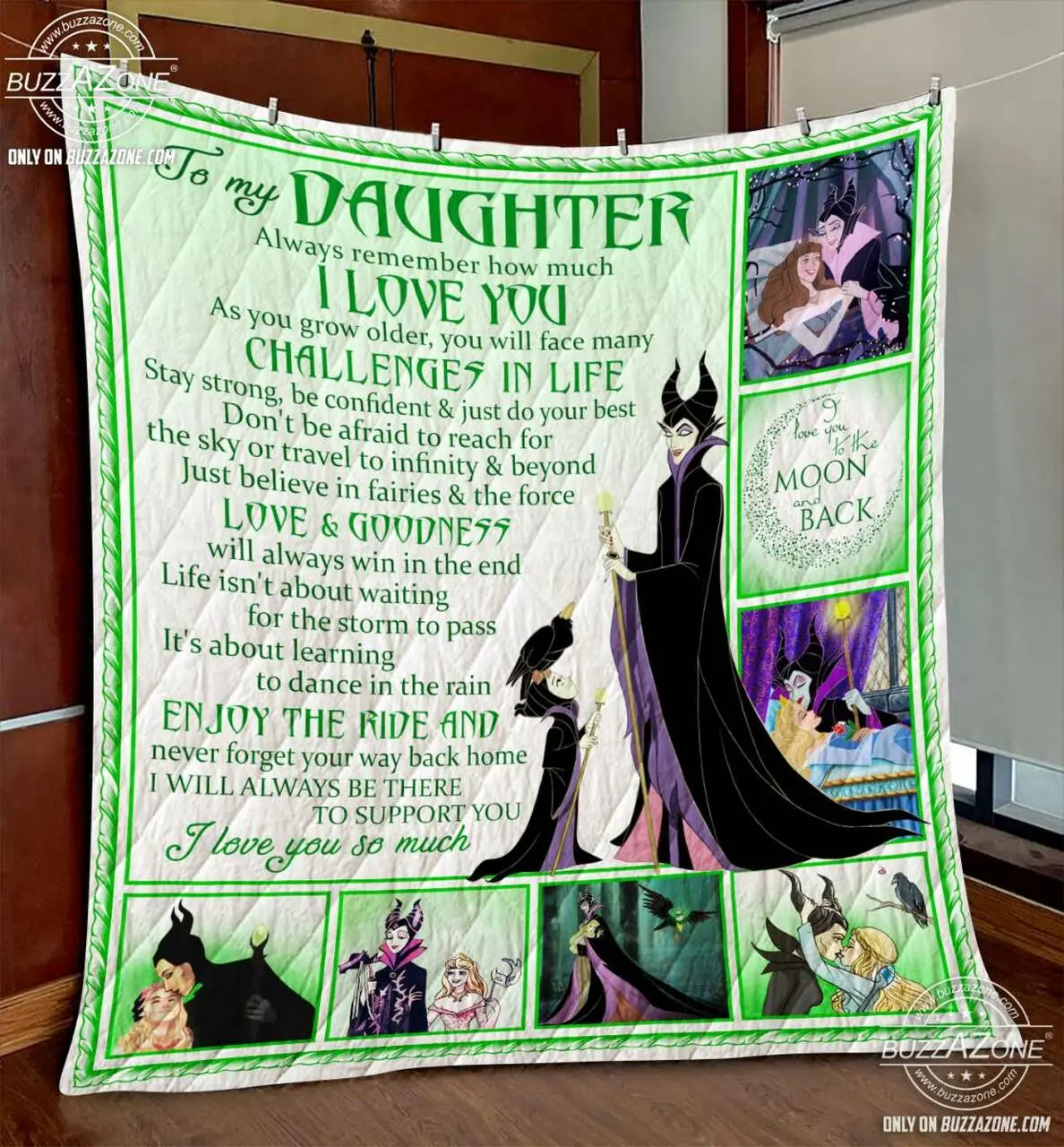 Maleficent Daughter Always Be There To Support You Quilt Cc V3 and Home Decor
