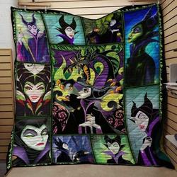 Maleficent Fabric Quilt Blanket and Home Decor