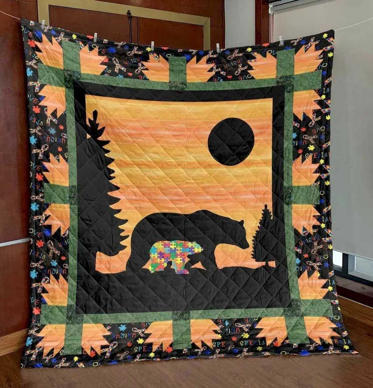 Mama Bear Cld1806101 Quilt Blanket and Home Decor