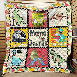 Mamasaurus Quilt Blanket Th1707 and Home Decor