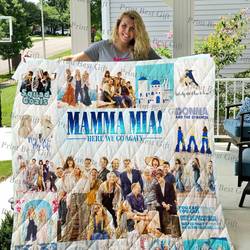 Mamma Mia Poster Quilt Blanket and Home Decor