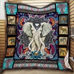 Mandala Elephant Hur Quilt be and Home Decor