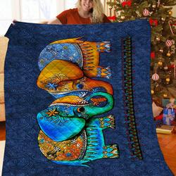Mandala Elephant Quilt Gvj and Home Decor