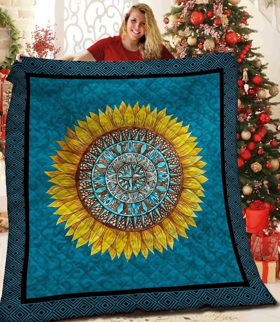 Mandala Flower Quilt Guz and Home Decor