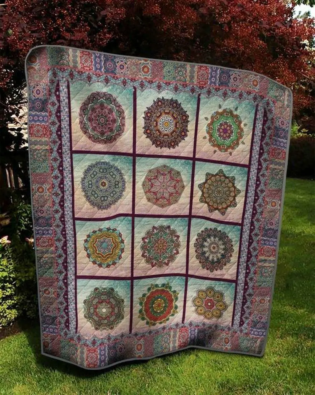 Mandala P120408 Quilt Blanket Quilt and Home Decor