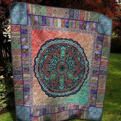 Mandala Peace P120410 Quilt Blanket  Quilt and Home Decor