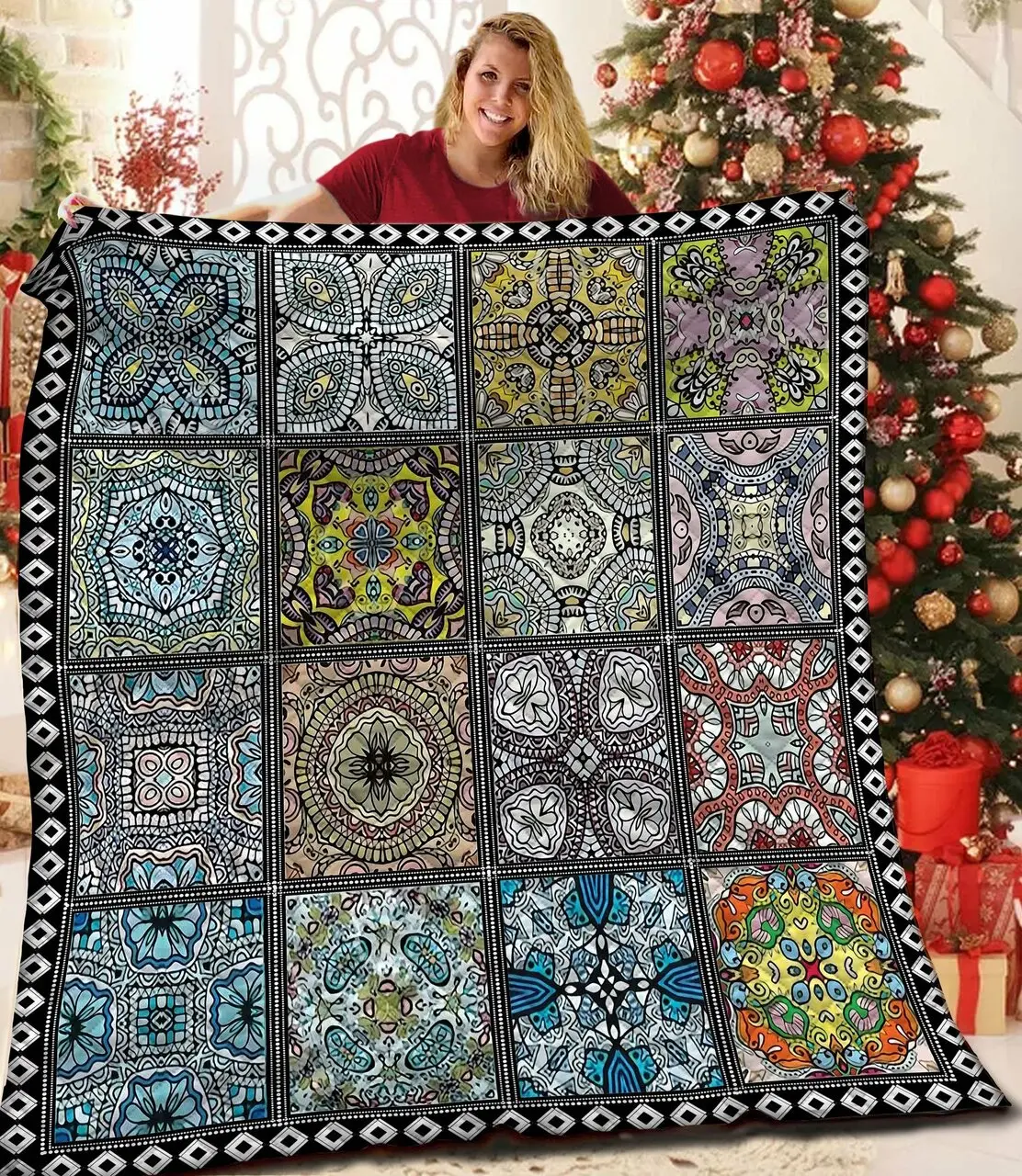 Mandala Quilt Grx and Home Decor