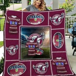 Manly Warringah Sea Eagles Quilt Blanket Beeqt5069  Quilt and Home Decor
