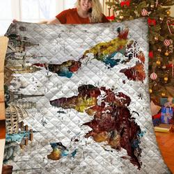 Map Quilt Gnc and Home Decor