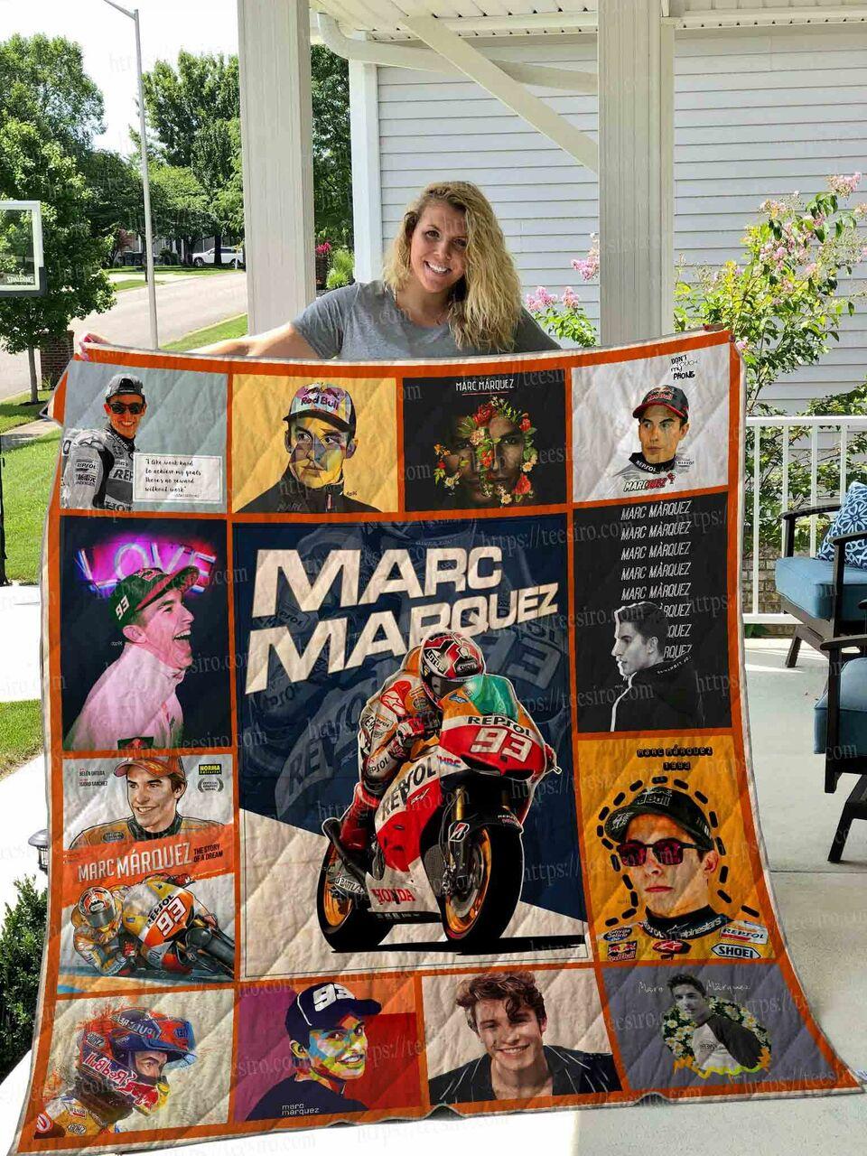 Marc Marquez Quilt Blanket 01 and Home Decor