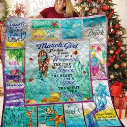 March Girl A Soul O Mermaid Quilt Gkk and Home Decor