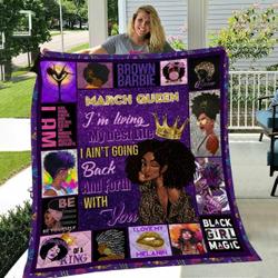 March Queen Like Quilt Blanket and Home Decor