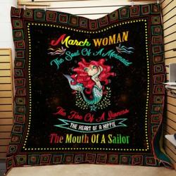 March Woman Cl22100343Mdq Quilt Blanket and Home Decor