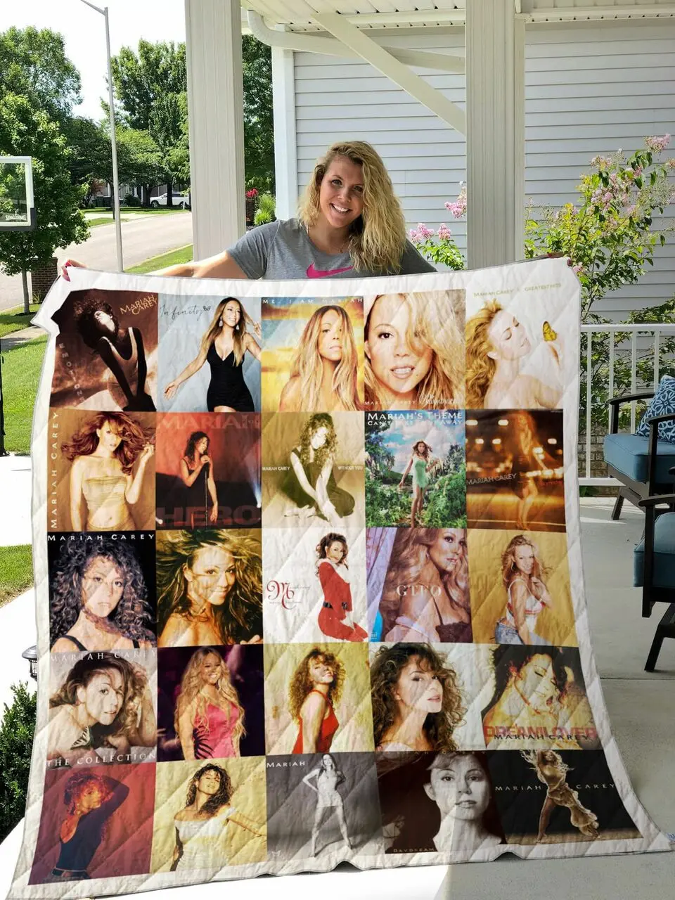 Mariah Carey Quilt Blanket For Fans and Home Decor