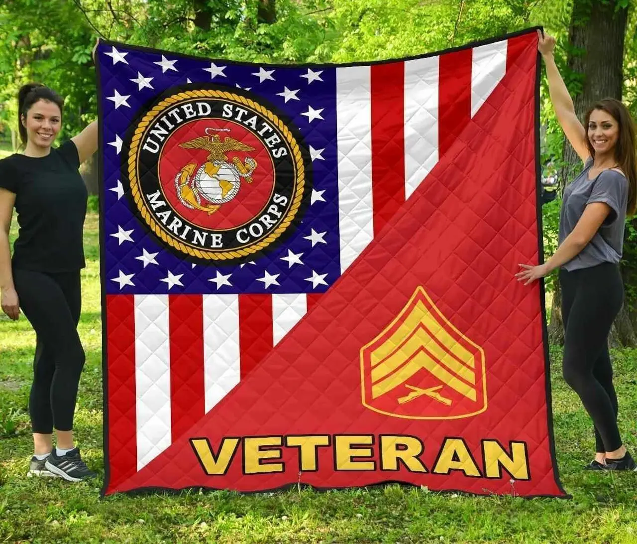 Marine Rank Blanket Th0807 Quilt and Home Decor
