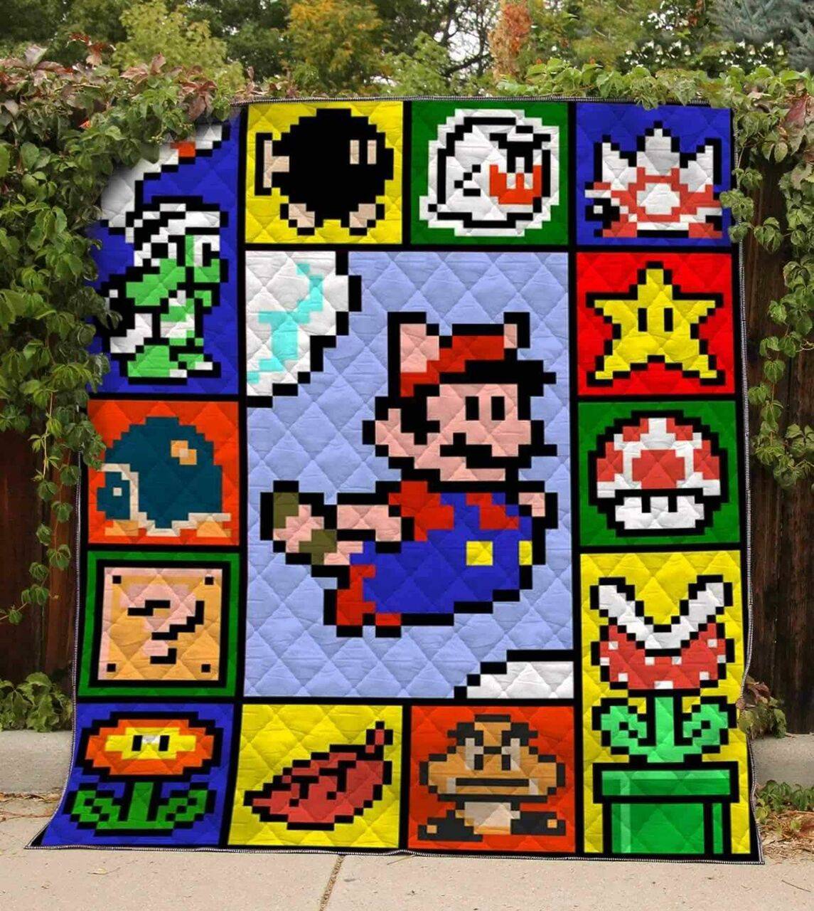 Mario Blanket Th0607 Quilt and Home Decor