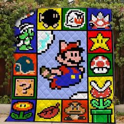 Mario Blanket Th0607 Quilt and Home Decor