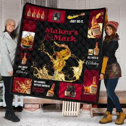 MarkerS Mark All I Need Is Whisky Gift Idea Quilt and Home Decor