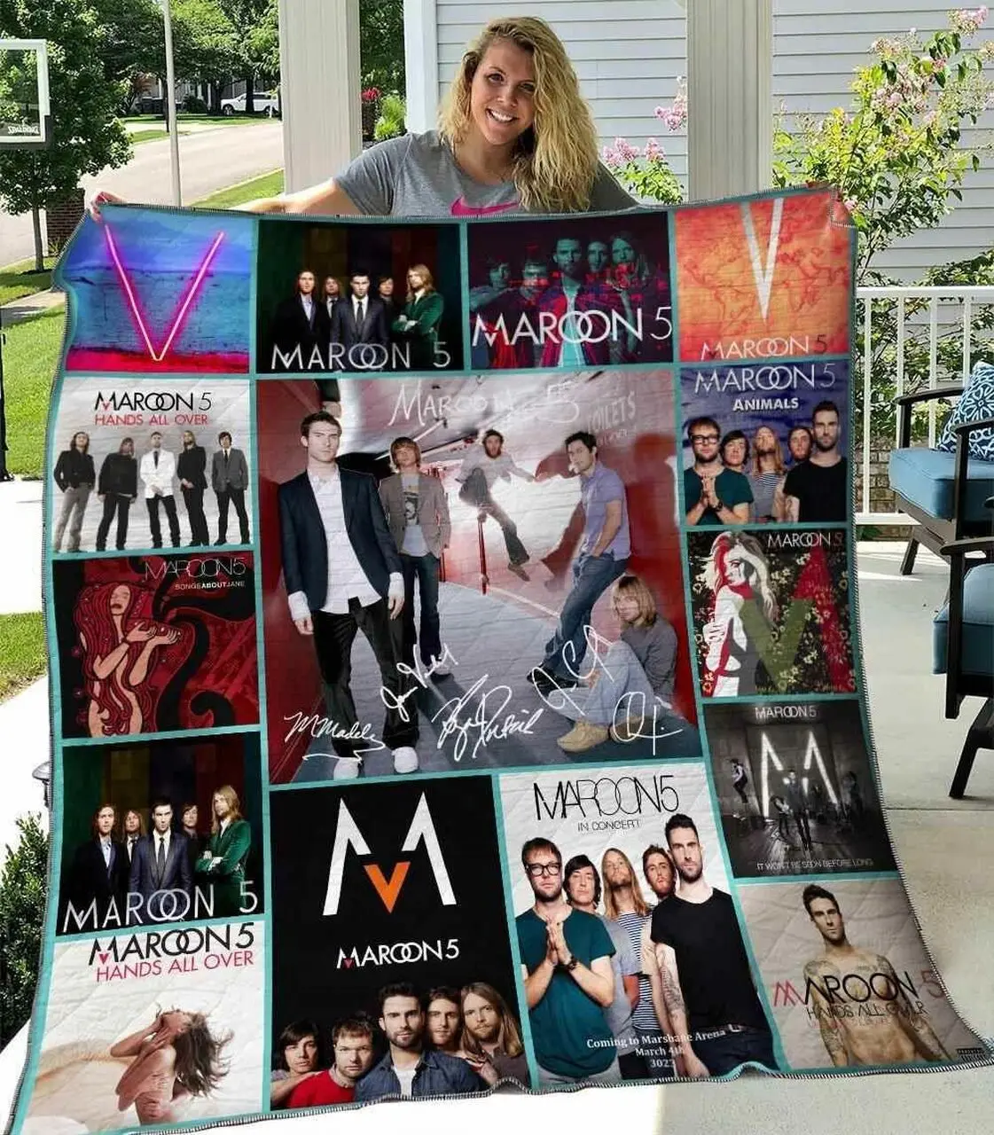 Maroon 5 1 Blanket Th1607 Quilt and Home Decor