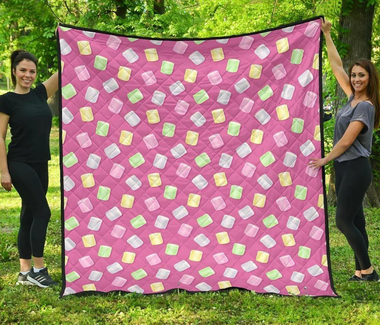 Marshmallow Colorful Cl12100429Mdq Quilt Blanket and Home Decor
