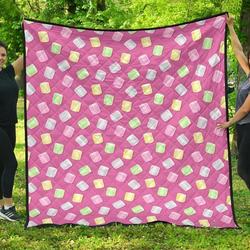 Marshmallow Colorful Cl12100429Mdq Quilt Blanket and Home Decor