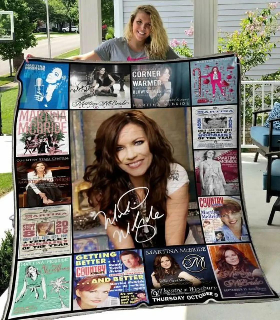 Martina Mcbride Quilt Blanket Hvt080620 Quilt and Home Decor