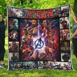Marvel Avengers Endgame Premium While Quilt and Home Decor