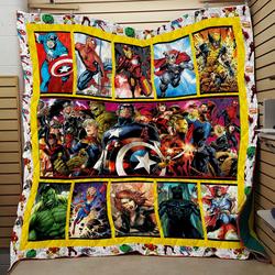 Marvel Comic Quilt Blanket and Home Decor