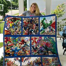 Marvel Dc Comic Quilt Blanket and Home Decor