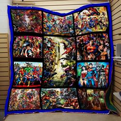 Marvel Dc Superhero Quilt and Home Decor