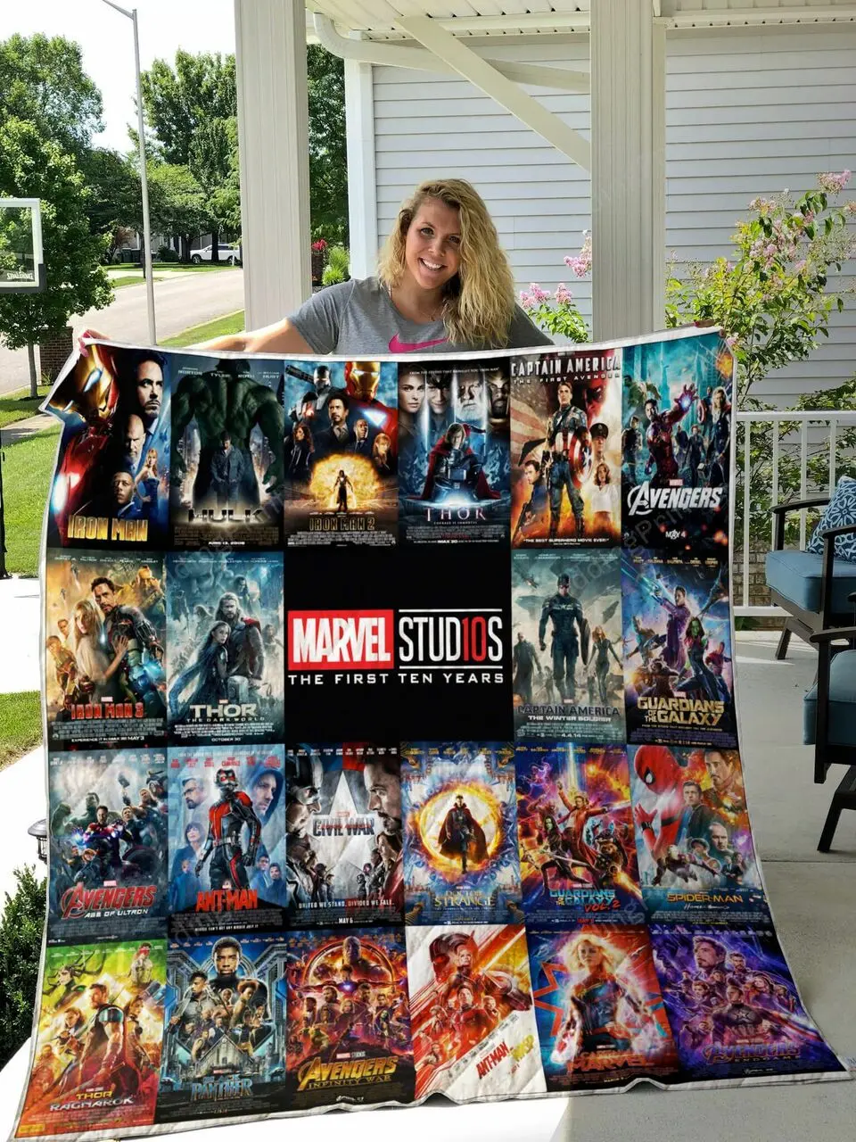 Marvel Movies Quilt Blanket and Home Decor
