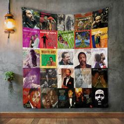 Marvin Gaye Album Covers Quilt Blanket and Home Decor