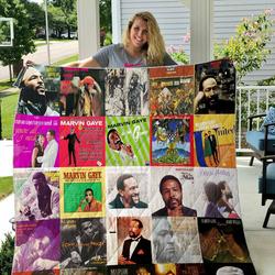 Marvin Gaye Quilt Blanket and Home Decor