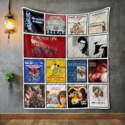 Marvin Hamlisch Album Covers Quilt Blanket and Home Decor