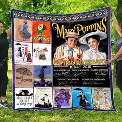 Mary Poppins 55Th Anniversary All Season Plus Size Quilt Blanket and Home Decor