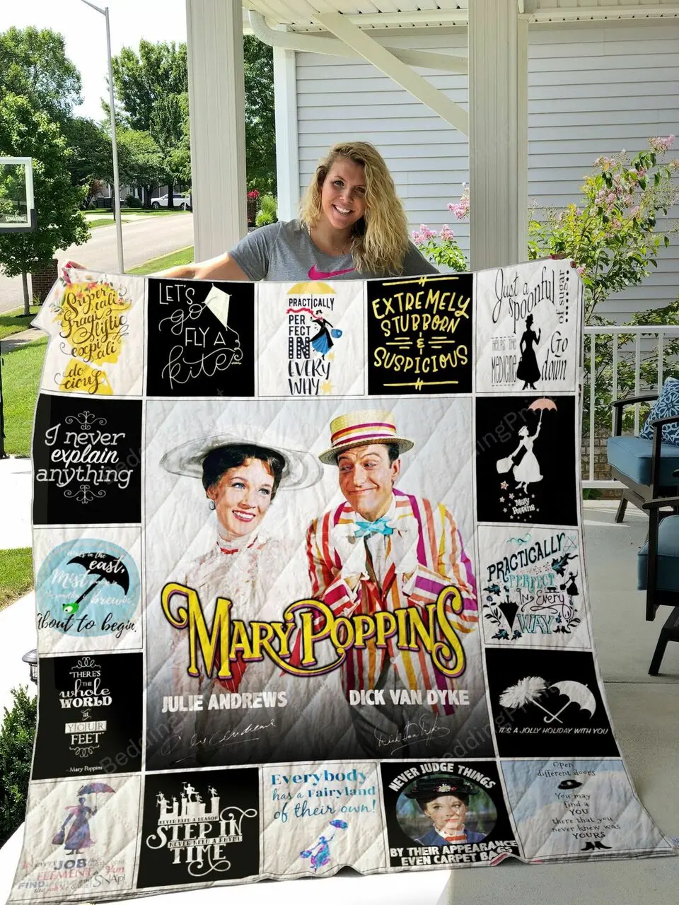 Mary Poppins Quilt Blanket For Fans Ver 17-3 and Home Decor