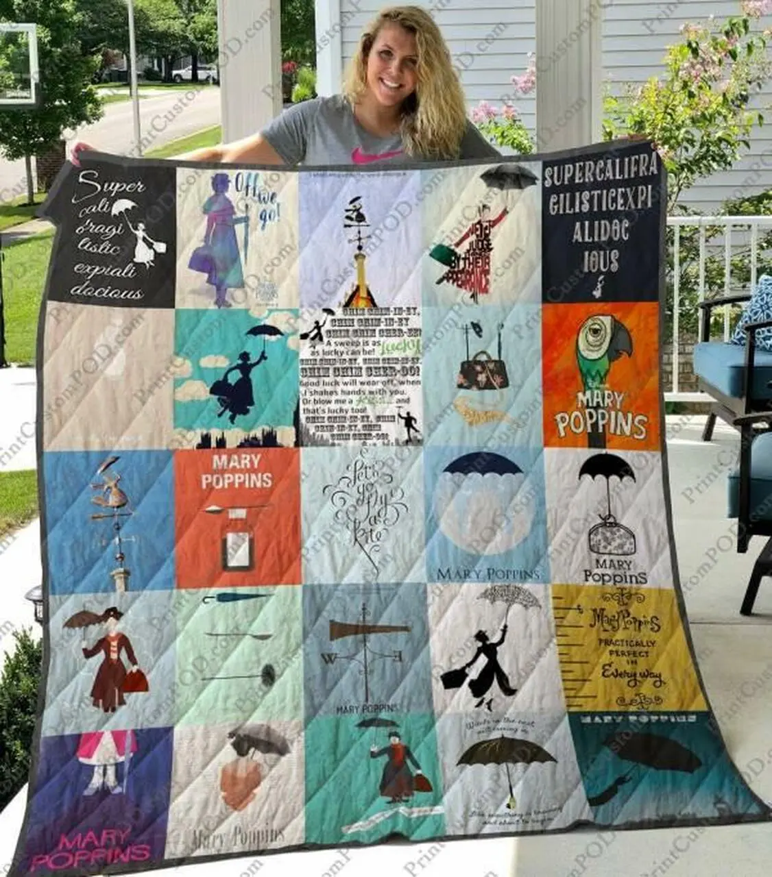 Mary Poppins Quilt Blanket M110627 Quilt and Home Decor