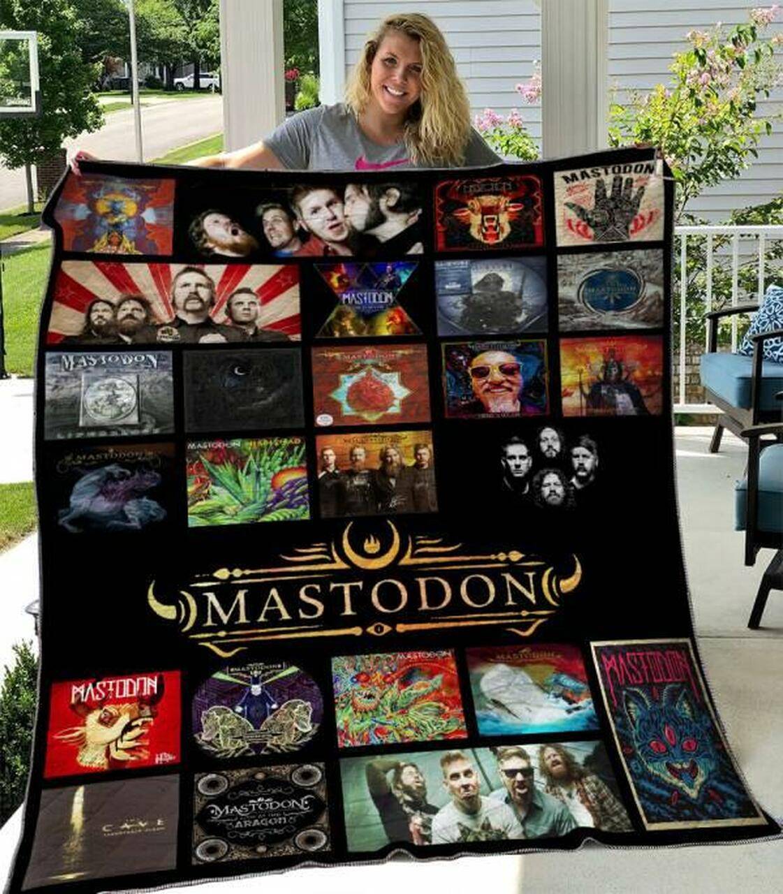 Mastodon Quilt Blanket M240520 Quilt and Home Decor