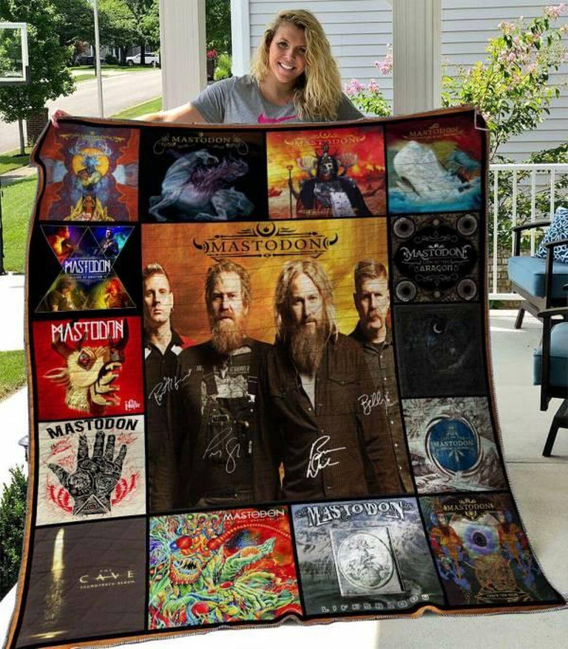 Mastodon Quilt Blanket M240521 Quilt and Home Decor