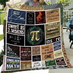 Math Art Sometimes I Go Off On A Tangent Quilt Blanket Great Customized Gifts For Birthday Christmas Thanksgiving Perfect Gifts For Math Lover and Home Decor