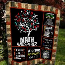 Mathematics Bs0304 1 Quilt Blanket  Quilt and Home Decor