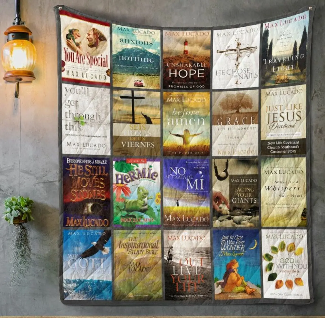 Max Lucado Quilt Blanket Th1507 and Home Decor