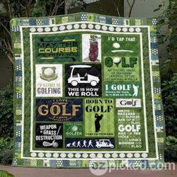 May The Course Be With You Pk270518 Quilt Blanket and Home Decor