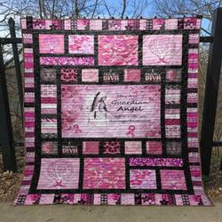 May This Guardian Angel Walk With You Through Treatment Quilt Blanket Hn57  Quilt and Home Decor
