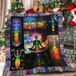 Meditation Chakra B2 3D Customized Quilt and Home Decor