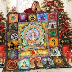 Meditation Girl MJ 3D Customized Quilt and Home Decor
