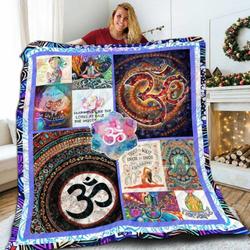 Meditation Middle M Logo 3D Customized Quilt and Home Decor