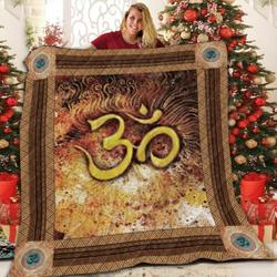 Meditation Peace Logo  3D Customized Quilt and Home Decor
