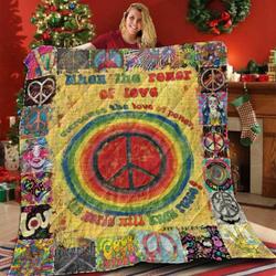 Meditation Quote 3D Customized Quilt and Home Decor